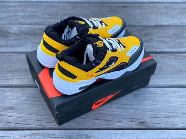 Nike tekno black yellow hotsell