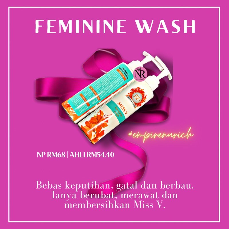 READY STOCK FEMININE WASH JSD 💯 ORIGINAL HQ Shopee Malaysia