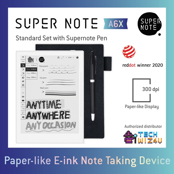 Supernote A6X Heart of Metal Set Kindle reMarkable Eink tablet with