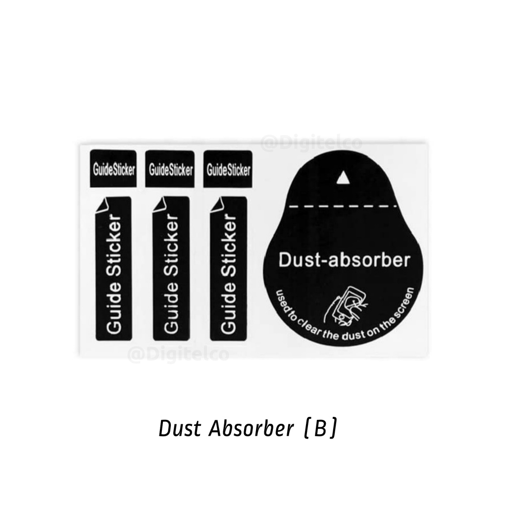 Dry / Wet Wipes Dust Absorber Sticker Wipe Cloth Scrap Card Dirt