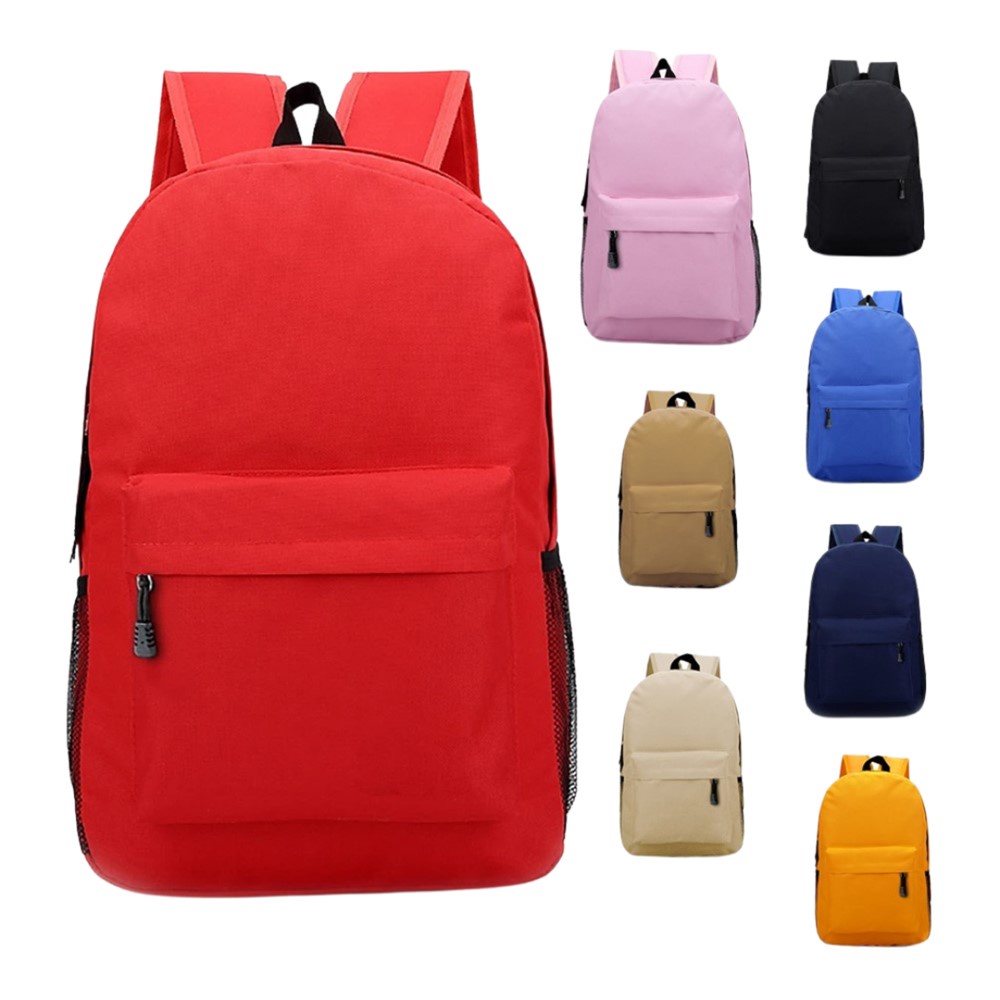 4GL Tri Colour / Plain Colour Backpack Bagpack School Bag Sekolah Beg ...