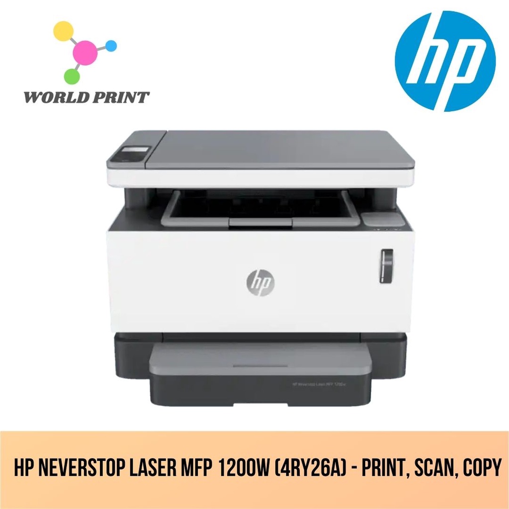 HP Neverstop Laser MFP 1200w (4RY26A) - Print, Scan, Copy | Shopee Malaysia