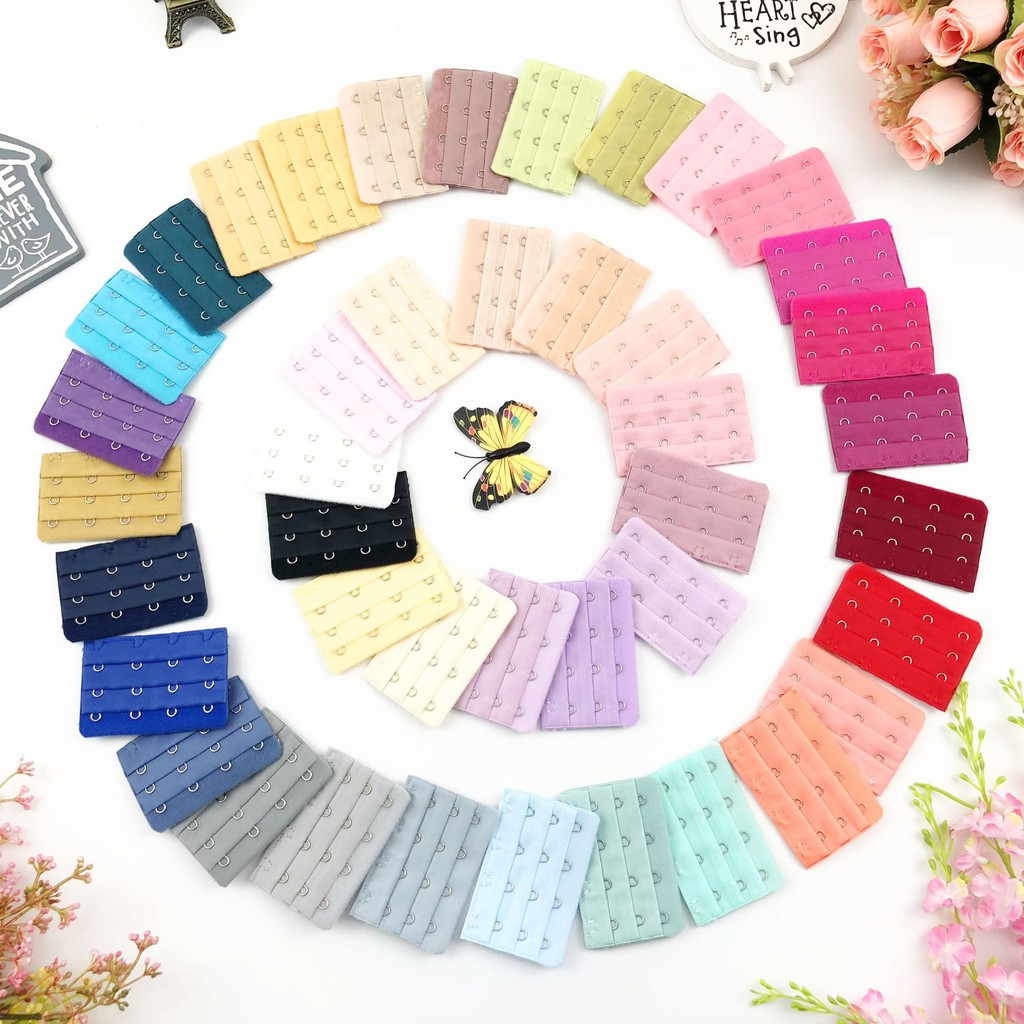 Ready stock bra extender 2 & 3 & 4 hook white black pink khaki bra ...