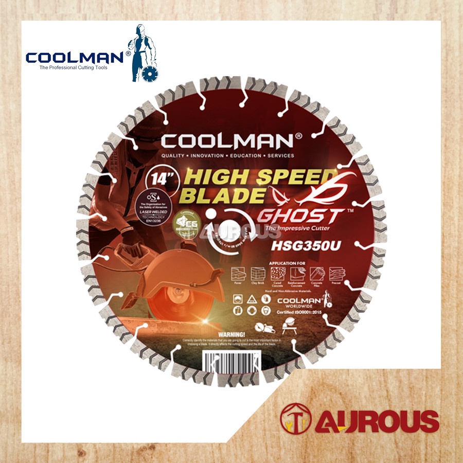 COOLMAN GHOST HIGH SPEED LASER WELDED BLADE SUPREME DIAMOND CUTTING ...