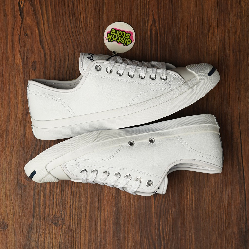 Jack purcell white leather converse online