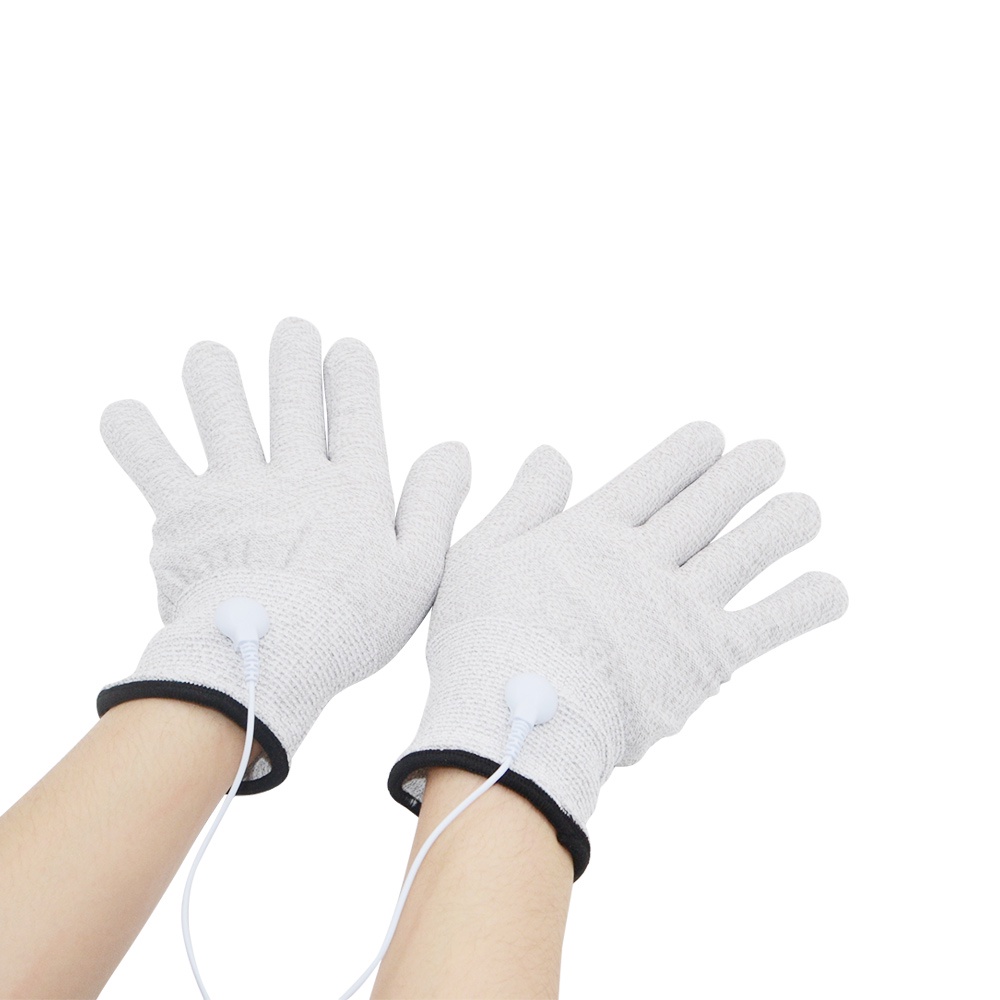 Guanti Da Massaggio Per Elettroterapia In Fibra Guanti Conduttivi Per - Foto 3