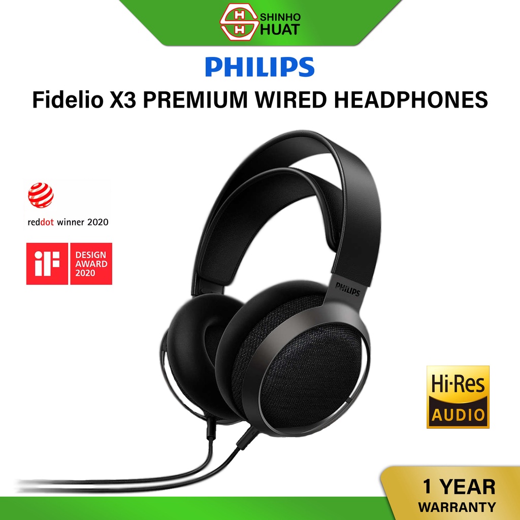 [Premium] Philips Fidelio X3 Wired Headphones Natural Soundstage