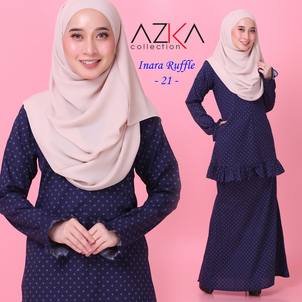 ‼️ KURUNG MODEN RUFFLE by Azka Collection | Shopee Malaysia