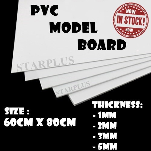 (Starplus)PVC Model Board(Modeling Board/Material/DIY) - 1/2/3/5mm(60cm ...