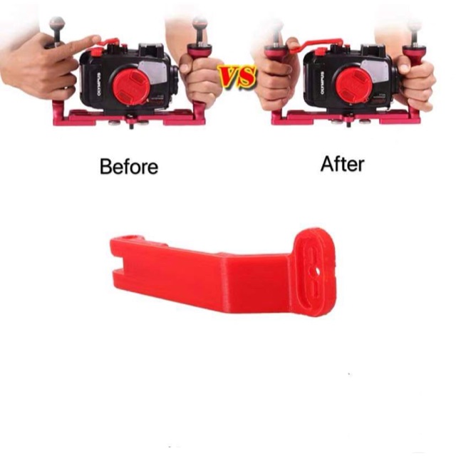 Bubblescuba Extended Trigger Lever for Olympus PT-056 / PT-058 / PT-059 ...