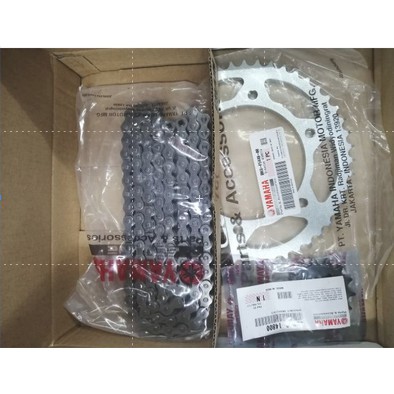 YAMAHA R15 SPROCKET SET + CHAIN 100% ORIGINAL HLY | Shopee Malaysia