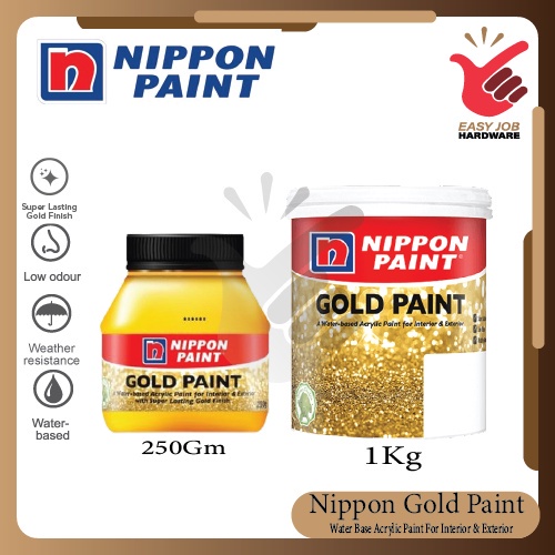 NIPPON Gold Paint Acrylic Paint Water Based Interior & Exterior