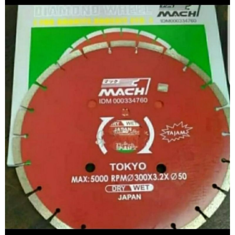 Tokyo Diamond Cutting Wheel 12in Dry/Wet For Concrite asphalt | Shopee ...