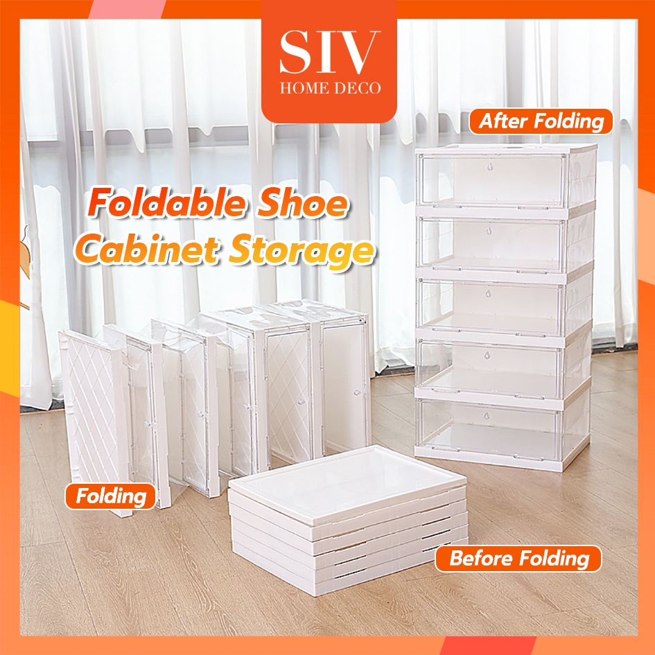【InstallationFree】SIV Foldable Shoe Rack Folding Shoe Rak