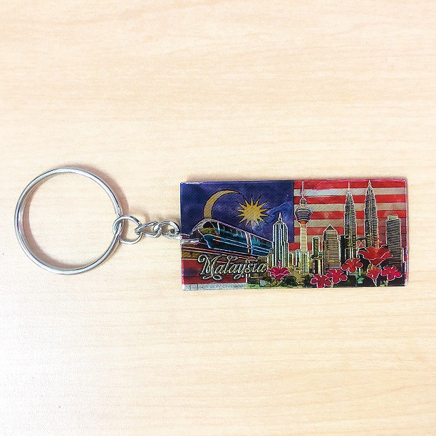 MALAYSIA KLCC 6 in 1 Keychain Foil Magnet Landmark Gift Souvenir ...