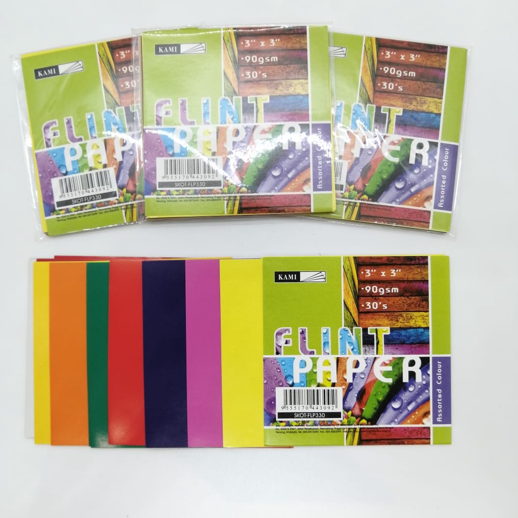 (Ready Stock)Kami Origami Flint Paper Origami Craft Paper Colour Paper DIY Origami Kertas Warna