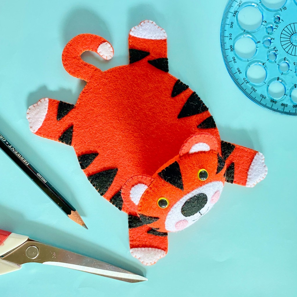 Felt with Love Malayan Tiger Animals of Malaysia Collection Handmade
