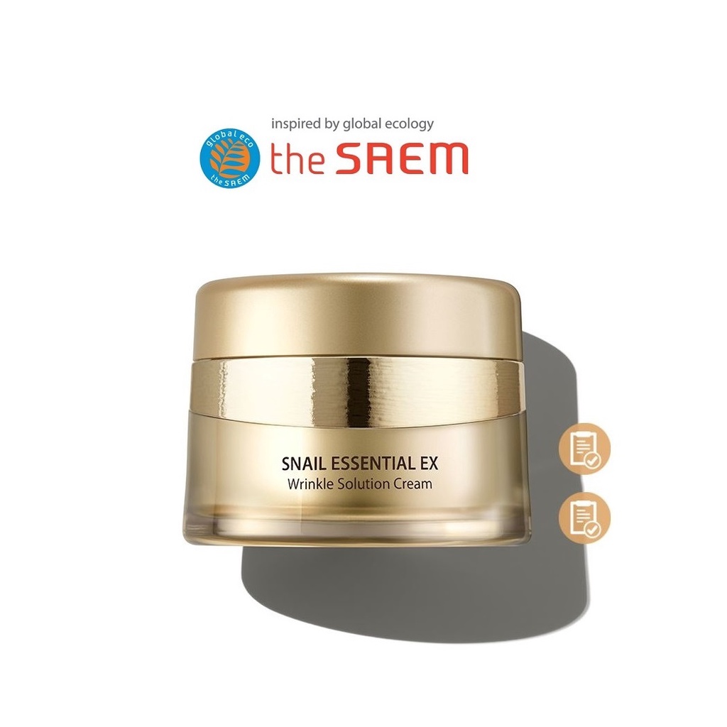 [THE SAEM] Snail Essential EX Wrinkle Solution Cream 50ml | Shopee Malaysia