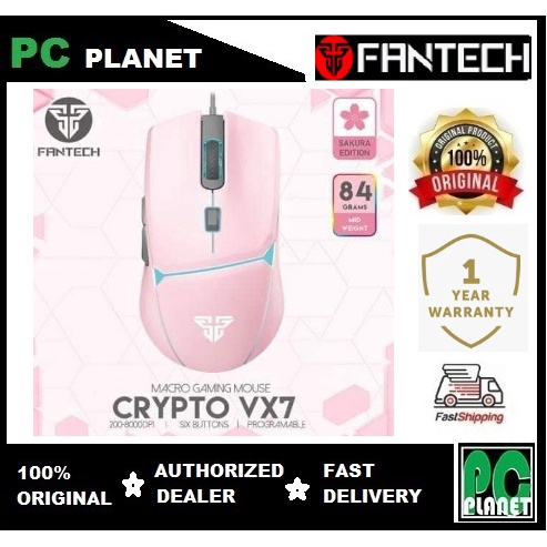 Fantech VX7 CRYPTO GAMING MOUSE MO31PK (Sakura Edition) MO31 | Shopee ...