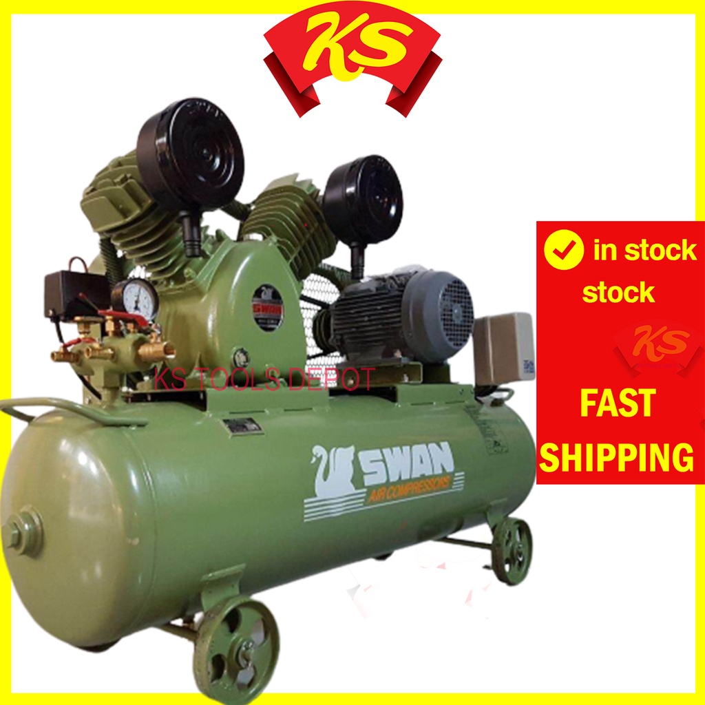 SWAN SVP-202 AIR COMPRESSOR 2HP 85 LITTER (MADE IN TAIWAN) Genuie ...