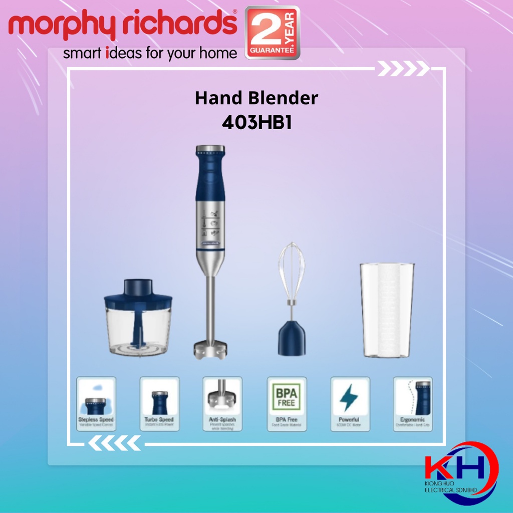 Morphy Richards Hand Blender Babies Food Multi Wire Whisk Chopper Mixer
