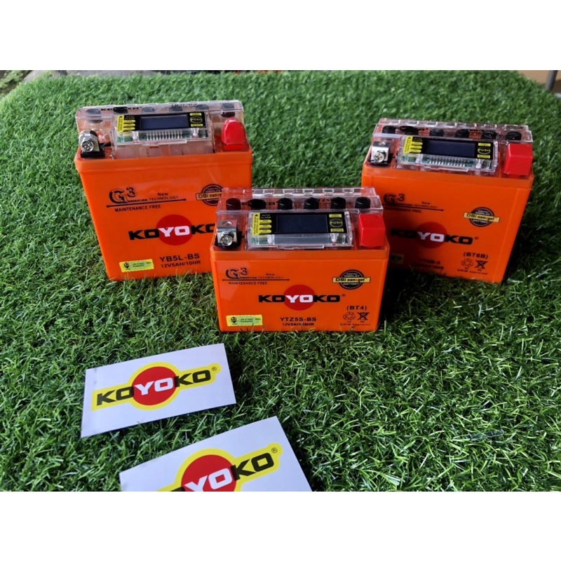 [DSI Nanogel] Koyoko G3 Battery YTZ5S-BS/YB5L/YT6B  Digital Display 12V5AH/10HR(LC135,RS150,Y15,Y16)