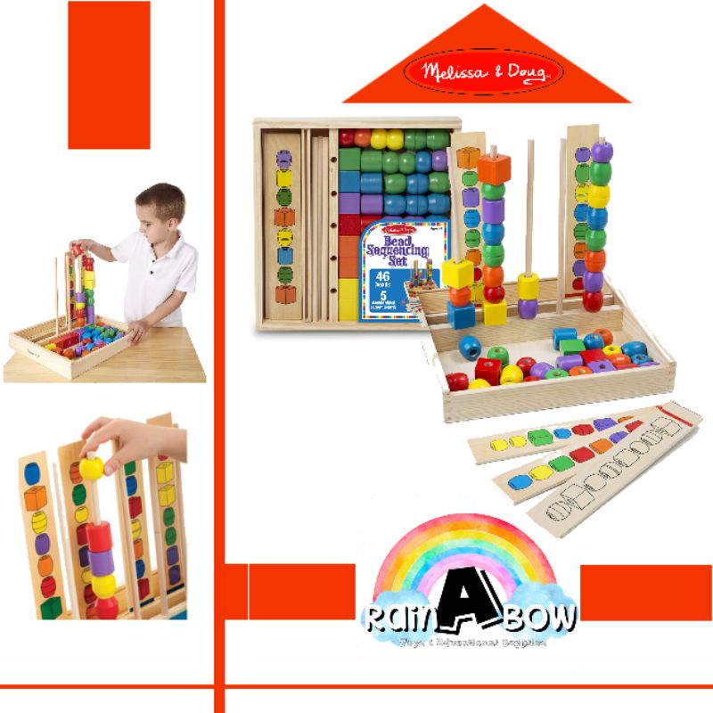 Melissa & doug online bead sequencing set