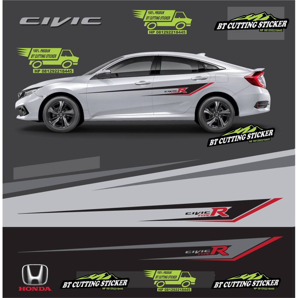 Honda Civic Type R sticker car sticker Honda Civic Type R sticker ...