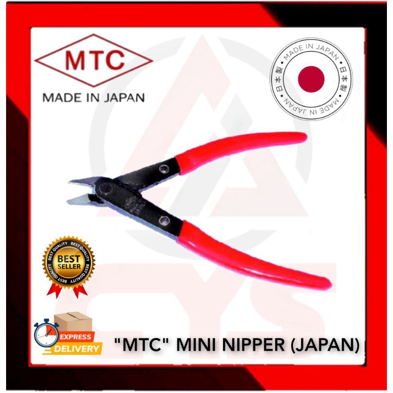 [100% JAPAN] MTC MINI NIPPER CUTTER / PLASTIC CUTTER (MTC 8) (MADE IN ...