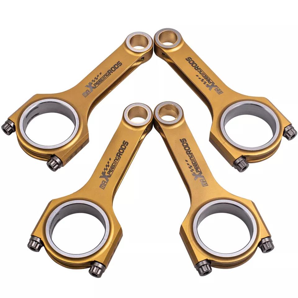 4x Titanizing HBeam Connecting Rods+ARP Bolts for Mazda MX5 Miata B6