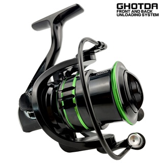30KG Max Drag Spinning Fishing Reel With Large Spool Strong Body Saltwater  Spinning Fishing Reel 9000 10000 12000