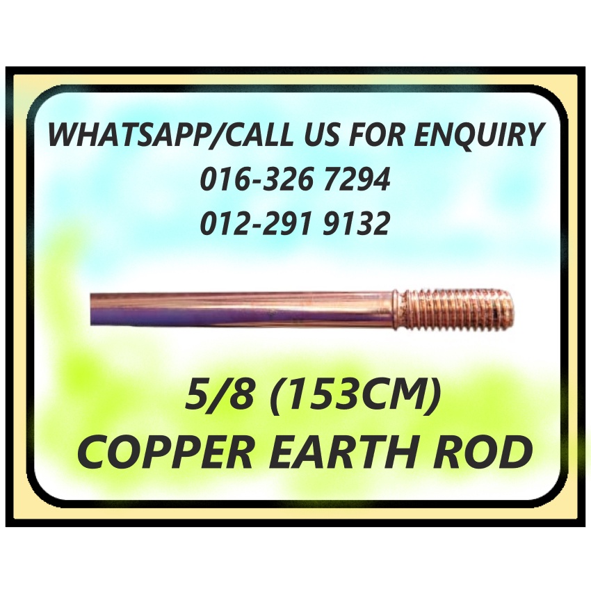 COPPER EARTH ROD for Earthing 5FT(153CM) Shopee Malaysia