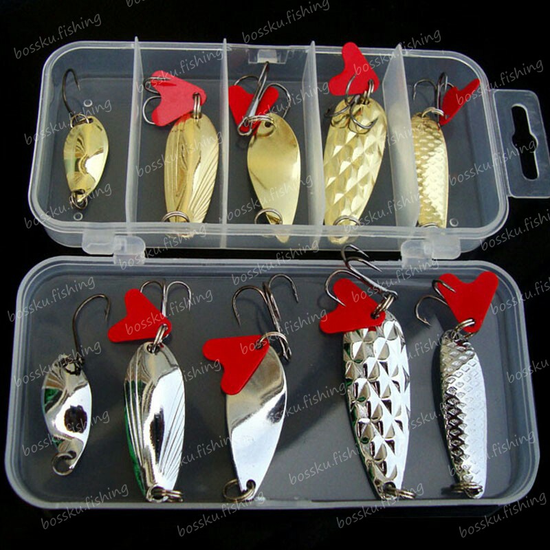 10 in 1 Metal spoon ulfishing / ultralight fishing / Gewang spoon besi