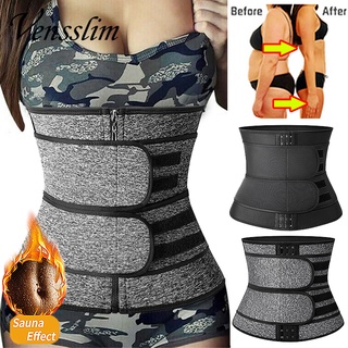 Velcro Neoprene Sweaty Slimming Shape Belt Sauna Effect Corset Waist Trainer  Plus Size Female Body Shapers Belly Stomach Shaper 