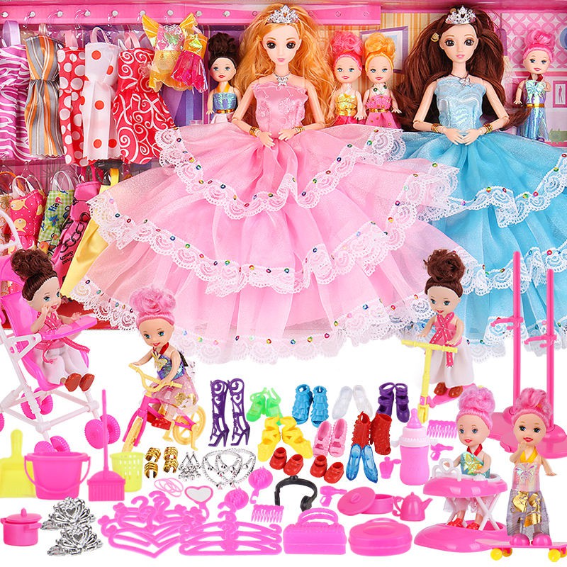 Barbie doll deals dress up set