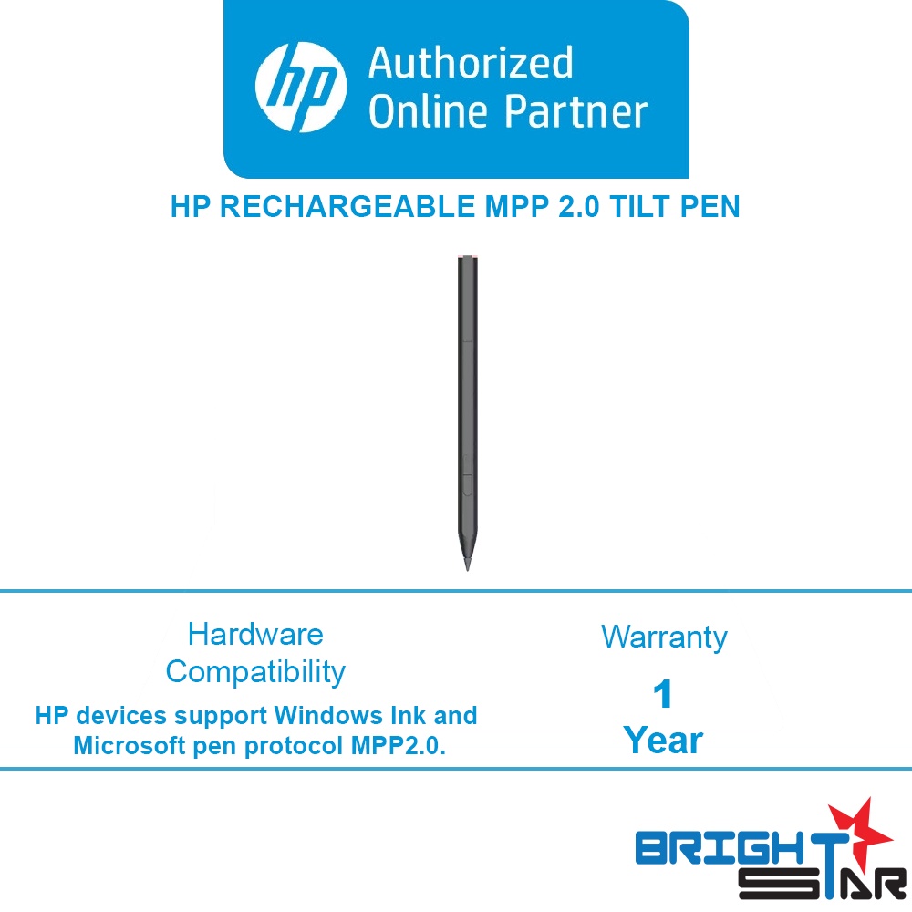 HP Rechargeable MPP 2.0 Tilt Pen - 1 Year Warranty | Shopee Malaysia