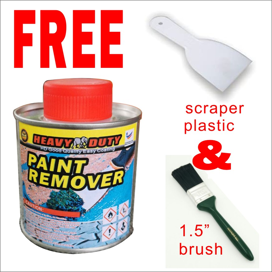 250ML PAINT REMOVER free scraper plastic in brush paint