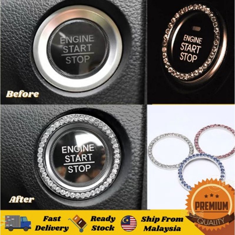 Auto Start Engine Button Start Stop Ignition Push Button Decorative ...