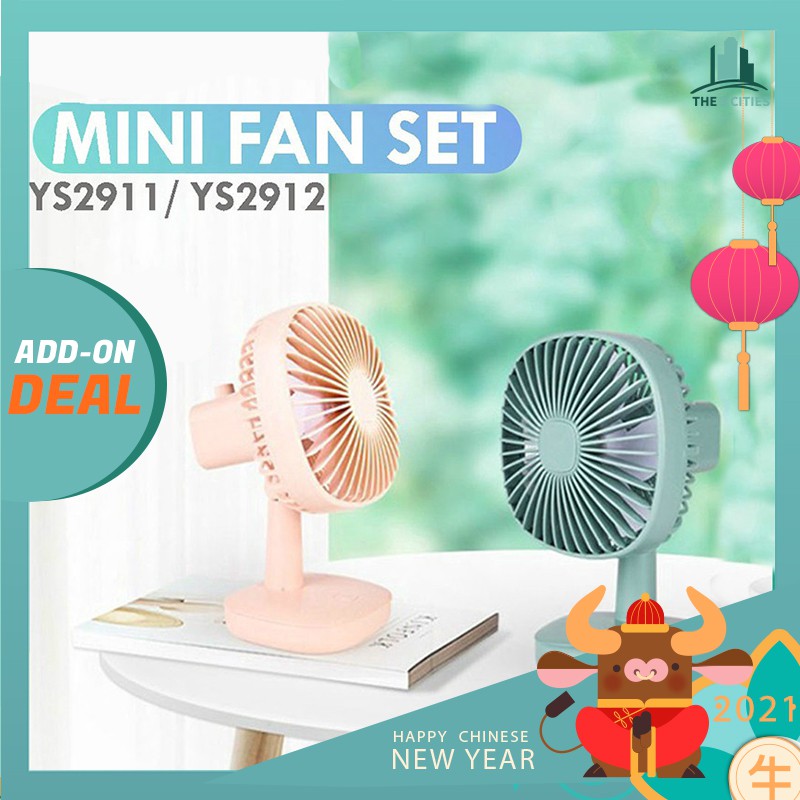 Mini Table USB Charging Fan Small Kipas Clip Hand Cooling | Shopee Malaysia