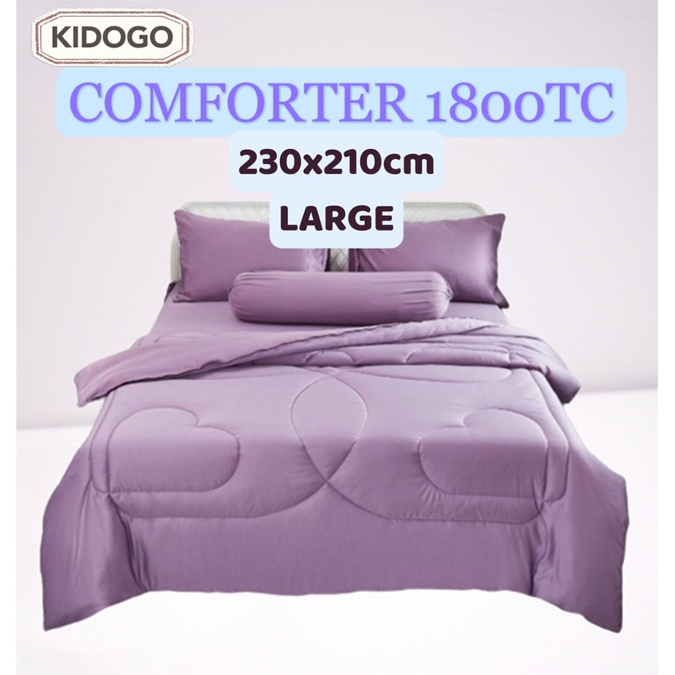 1800TC Large 230x210CM & Thick Cotton Silk Comforter Silkly Smooth/Anti Static/No Pilling