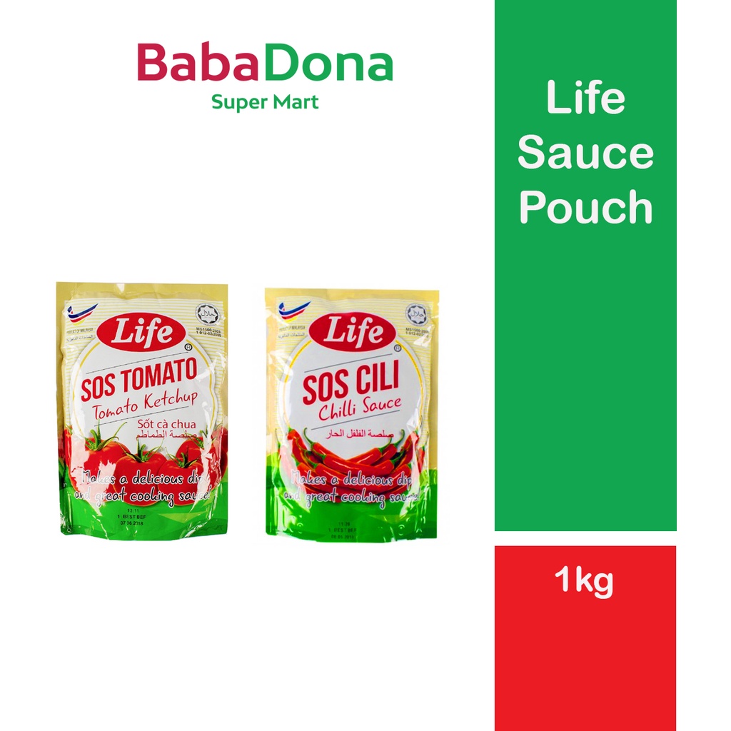 LIFE SAUCE POUCH 1KG TOMATO / CHILI Shopee Malaysia