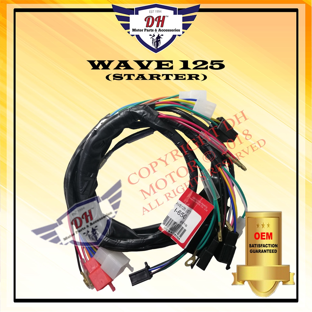 WAVE 125 (OEM) WIRING BODY WIRE HARNESS FULL SET HONDA | Shopee Malaysia