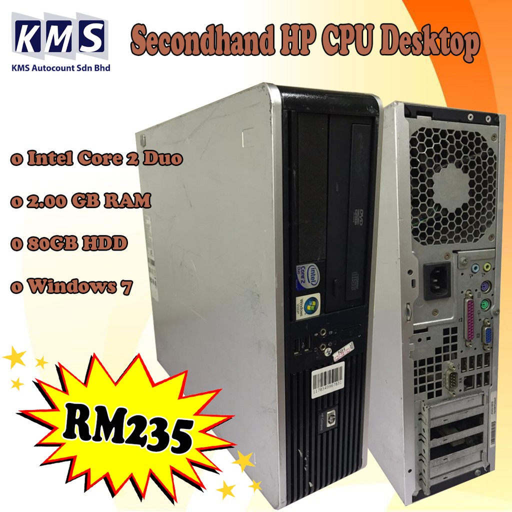 Second hand Refurbished Various CPU Core2duo Desktop PC Shopee Malaysia