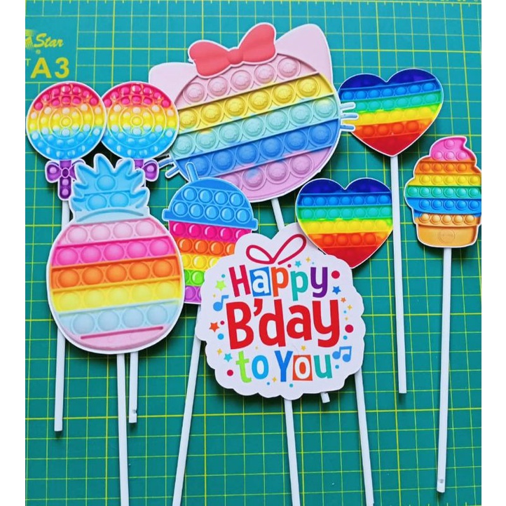 POP IT Topper Cake Ready Stock | Shopee Malaysia