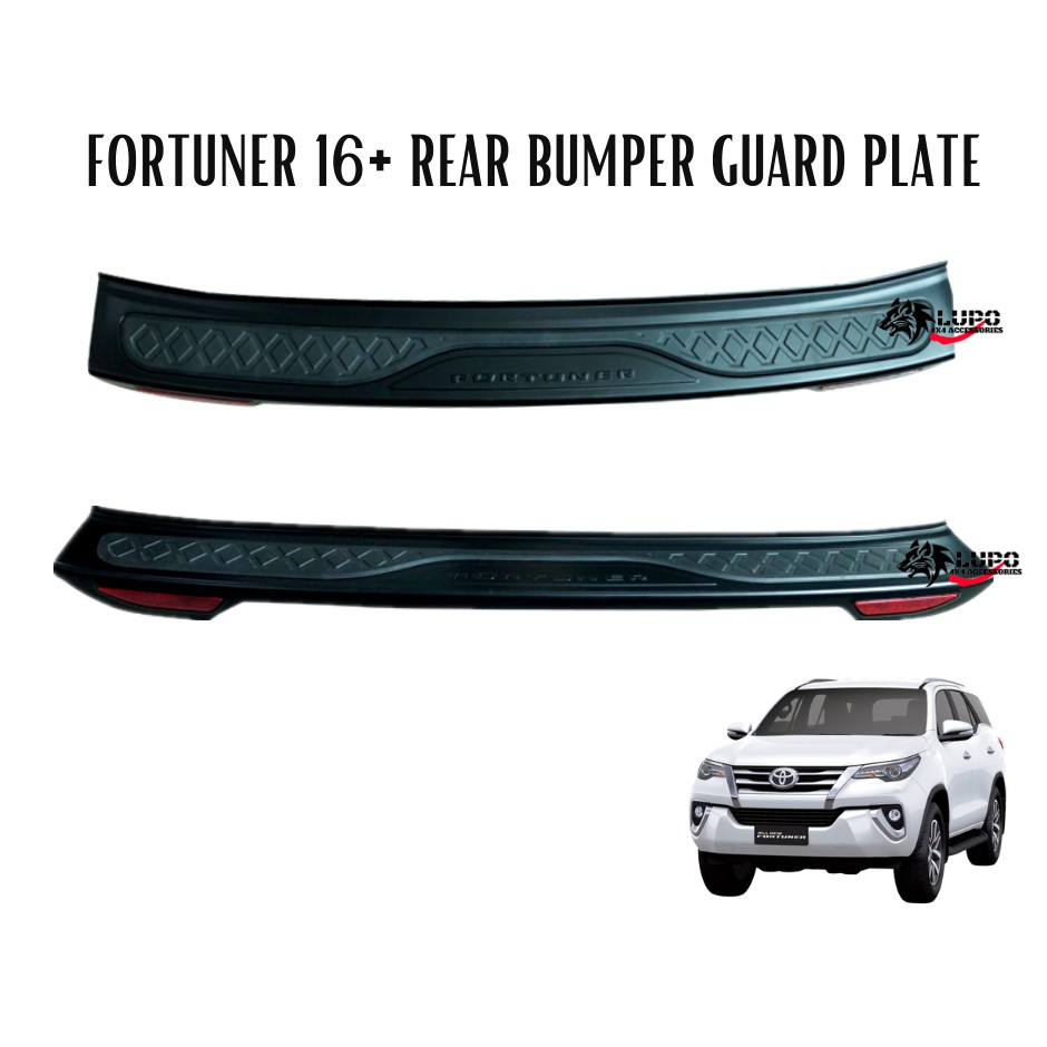 FORTUNER 1620 REAR BUMPER PLATE REAR BUMPER GUARD WITH REFLECTOR