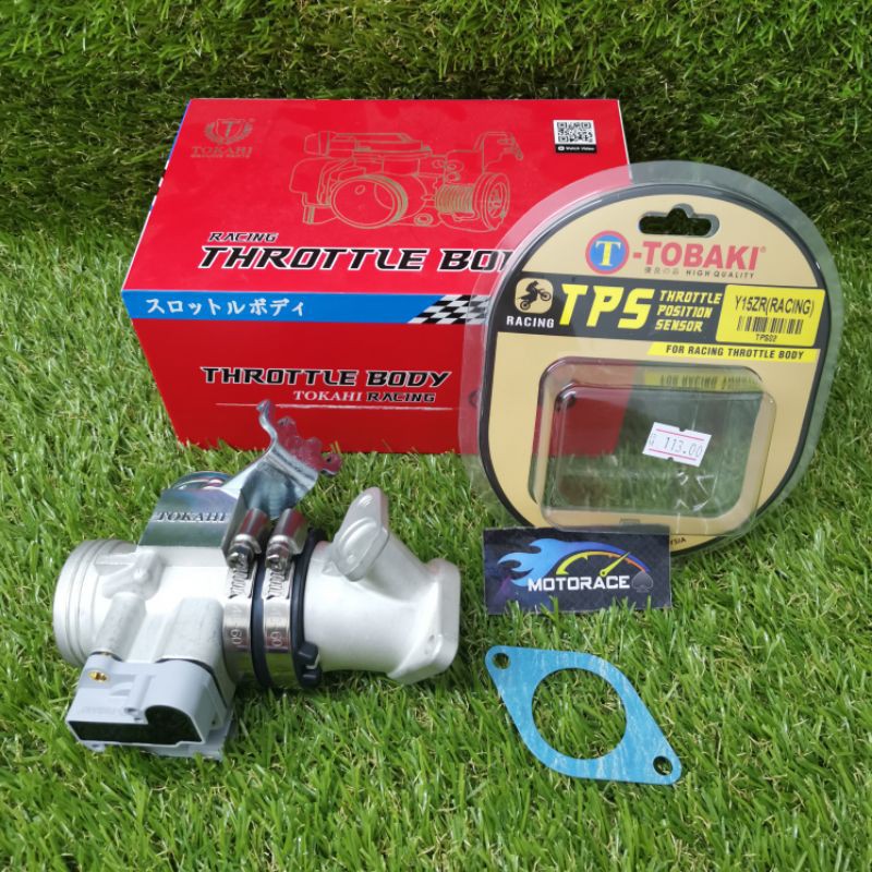 TOKAHI RACING THROTTLE BODY WITH INLET PIPE + TOBAKI TPS THROTTLE ...