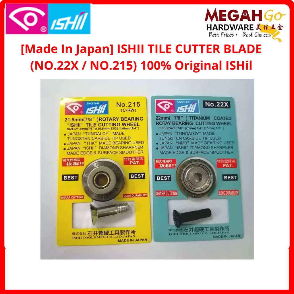 [Made In Japan] ISHII TILE CUTTER BLADE (NO.22X / NO.215) 100 Original