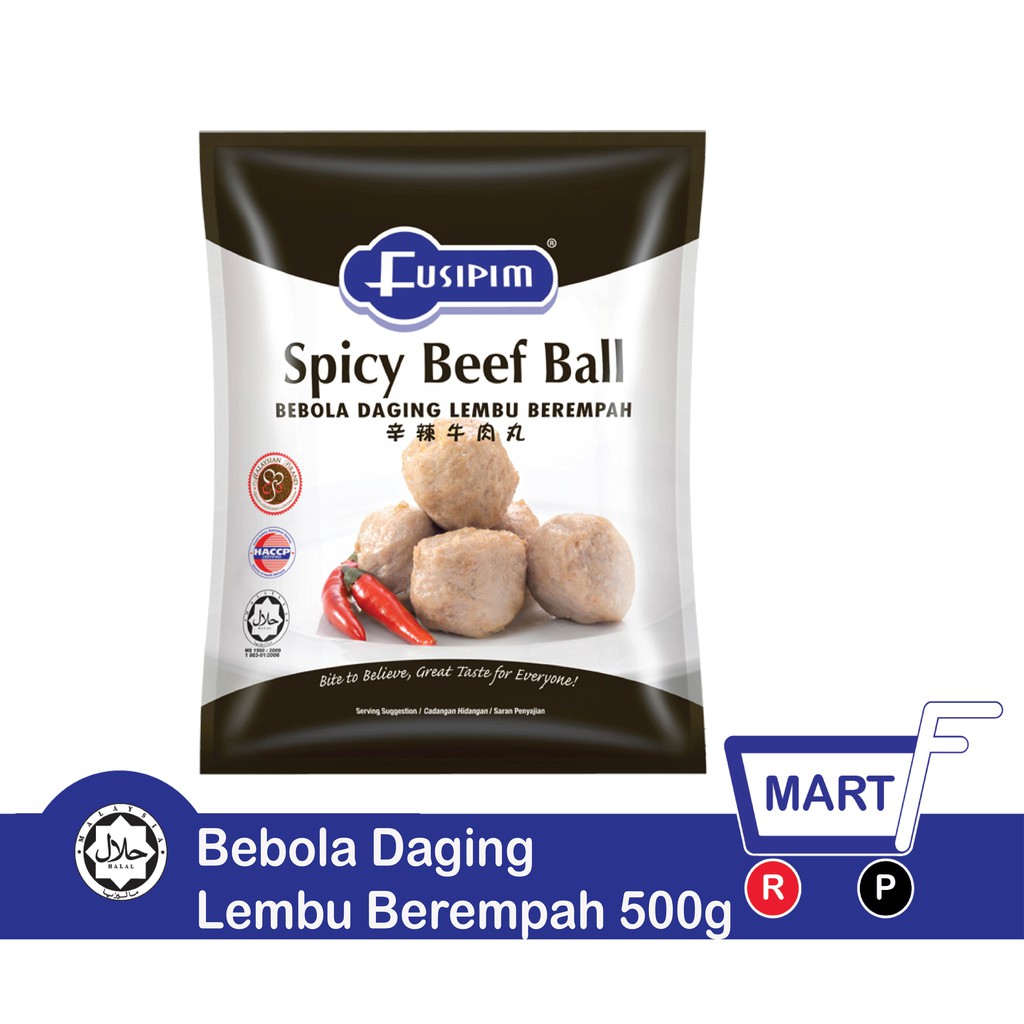 Fusipim Spicy Beef Ball 500g Bebola Daging Lembu Berempah [kl Klang