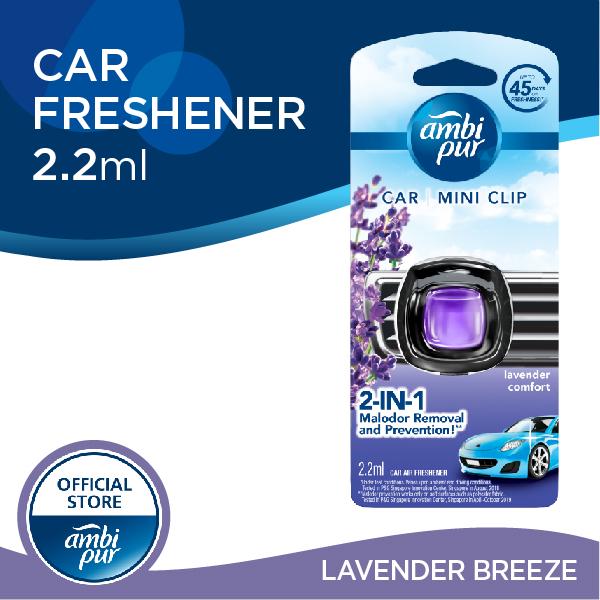 Ambi Pur Air Freshener Lavender Comfort Car Mini Clip 2.2ml (Ambipur