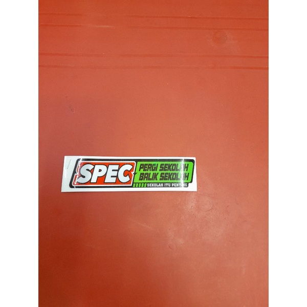 Sticker Spec Pergi Sekolah Balik Sekolah Pantulan Cahaya | Shopee Malaysia